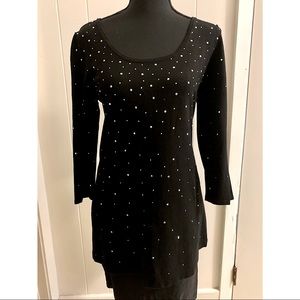 Silver Studded Long Sweater